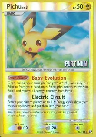 Pichu (45/100) [Burger King Promos: 2009 Collection] | Pegasus Games WI