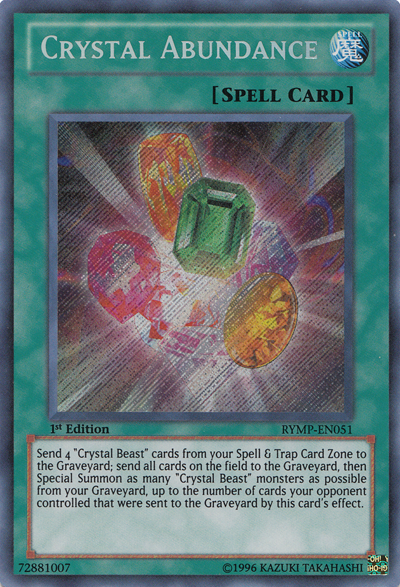 Crystal Abundance [RYMP-EN051] Secret Rare | Pegasus Games WI