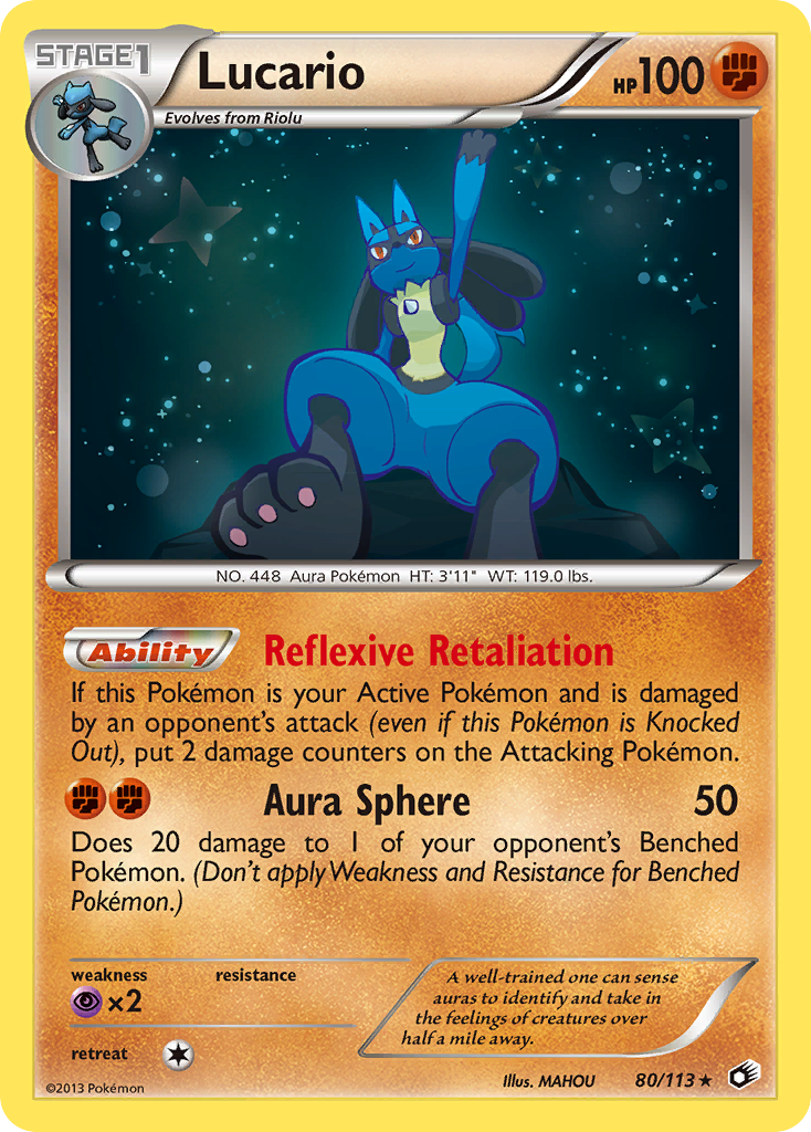 Lucario (80/113) [Black & White: Legendary Treasures] | Pegasus Games WI