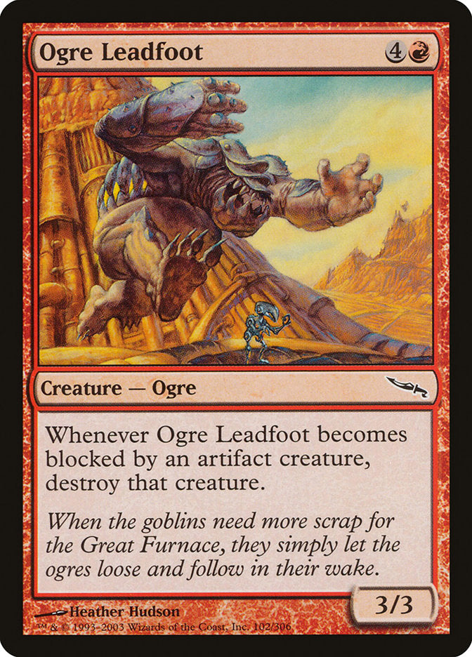 Ogre Leadfoot [Mirrodin] | Pegasus Games WI