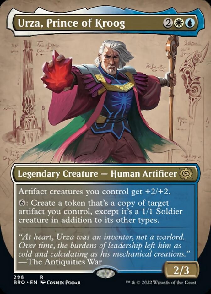 Urza, Prince of Kroog (Borderless Alternate Art) [The Brothers' War] | Pegasus Games WI