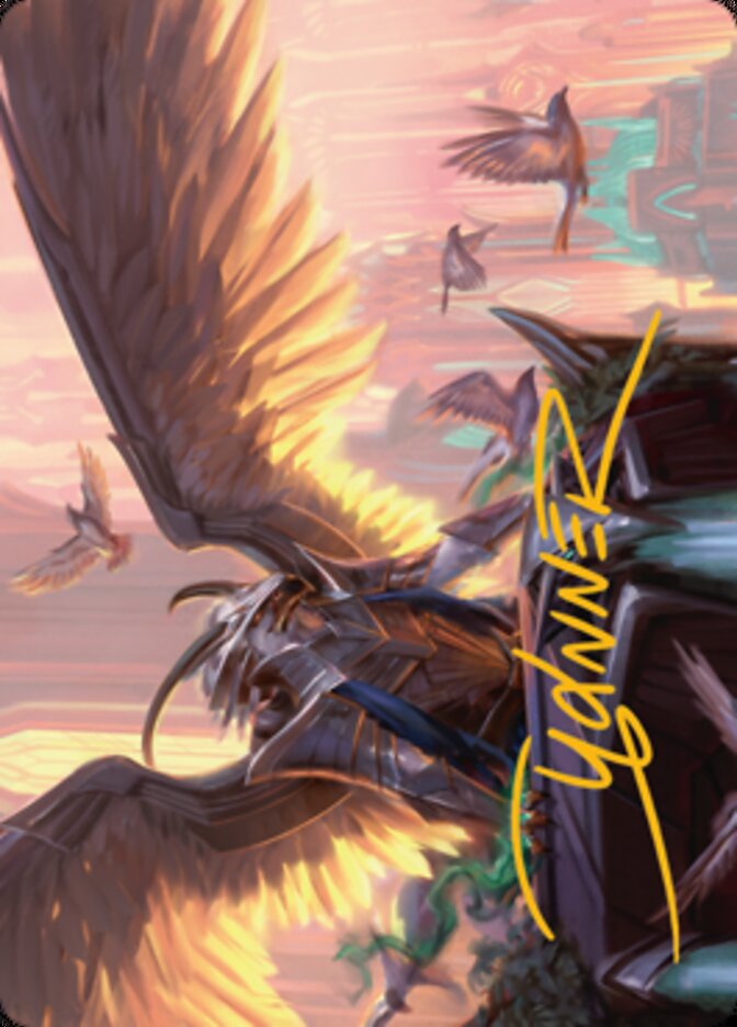 Falco Spara, Pactweaver 1 Art Card (Gold-Stamped Signature) [Streets of New Capenna Art Series] | Pegasus Games WI