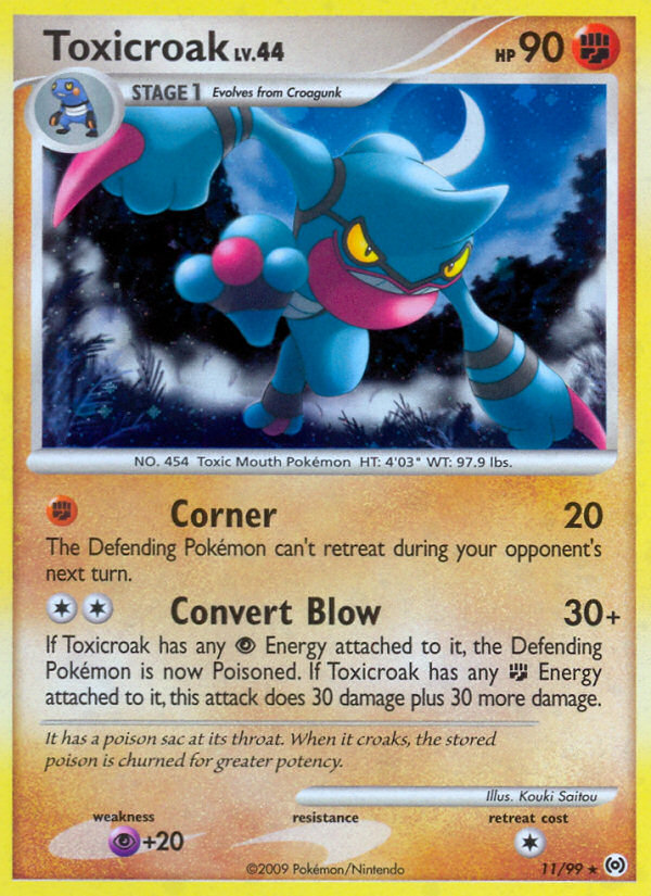 Toxicroak (11/99) [Platinum: Arceus] | Pegasus Games WI