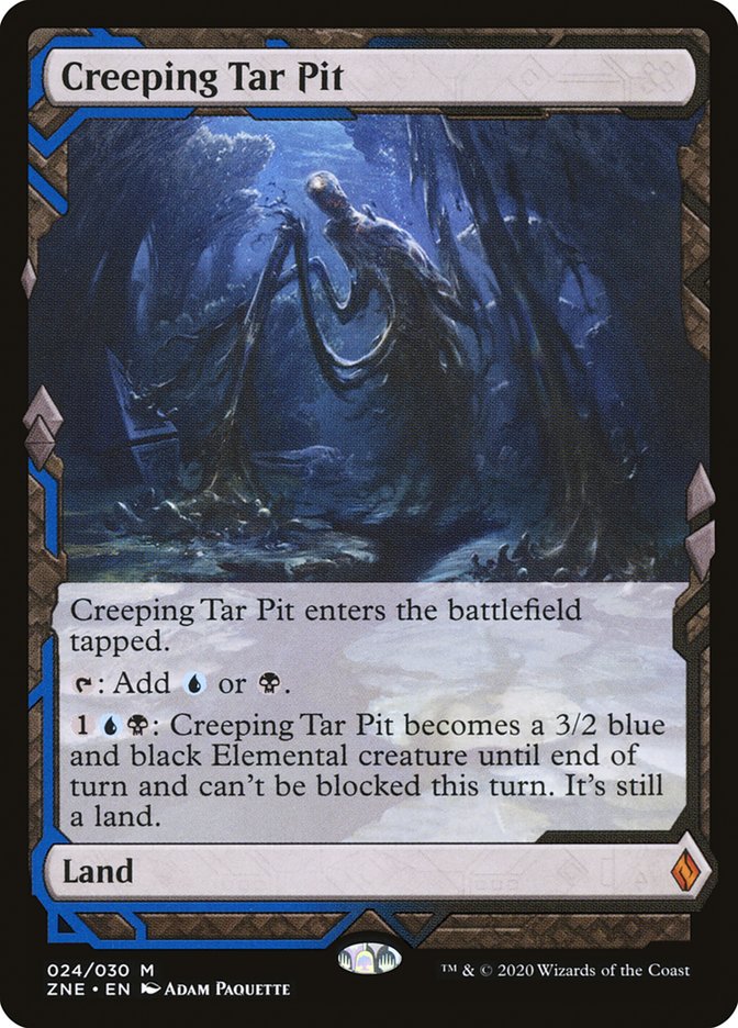 Creeping Tar Pit (Expeditions) [Zendikar Rising Expeditions] | Pegasus Games WI