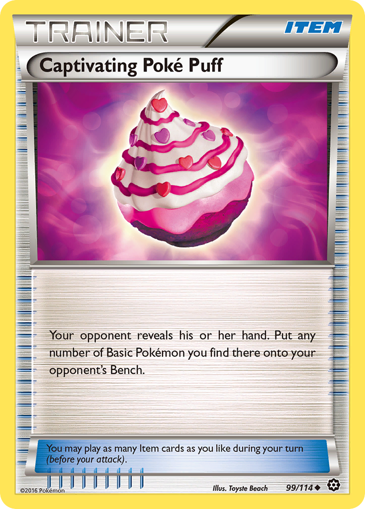 Captivating Poke Puff (99/114) [XY: Steam Siege] | Pegasus Games WI