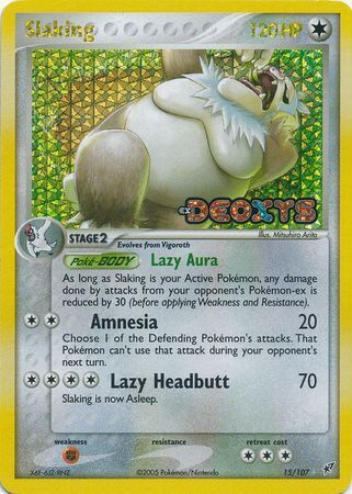 Slaking (15/107) (Stamped) [EX: Deoxys] | Pegasus Games WI
