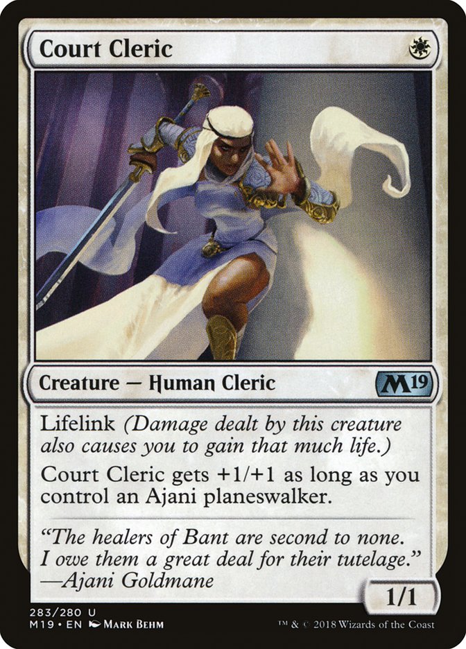 Court Cleric [Core Set 2019] | Pegasus Games WI