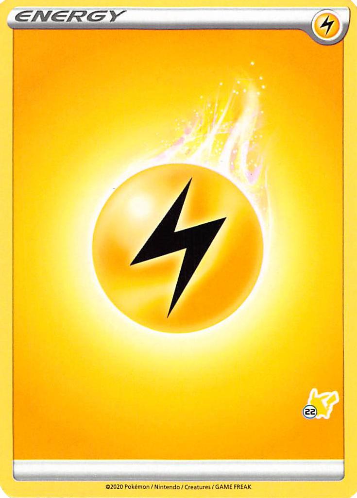 Lightning Energy (Pikachu Stamp #22) [Battle Academy 2022] | Pegasus Games WI