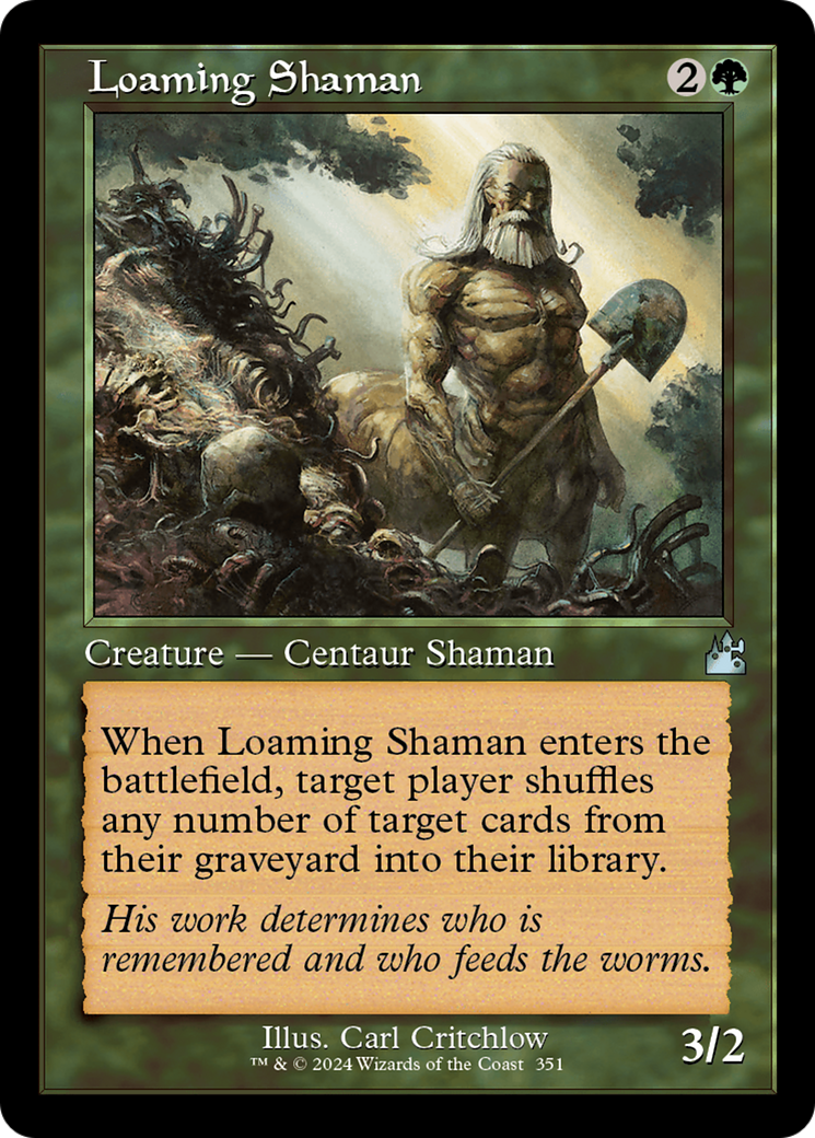 Loaming Shaman (Retro Frame) [Ravnica Remastered] | Pegasus Games WI