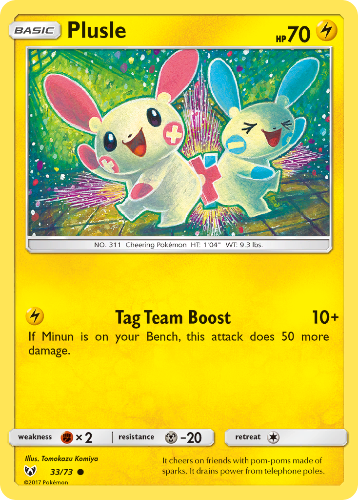 Plusle (33/73) [Sun & Moon: Shining Legends] | Pegasus Games WI