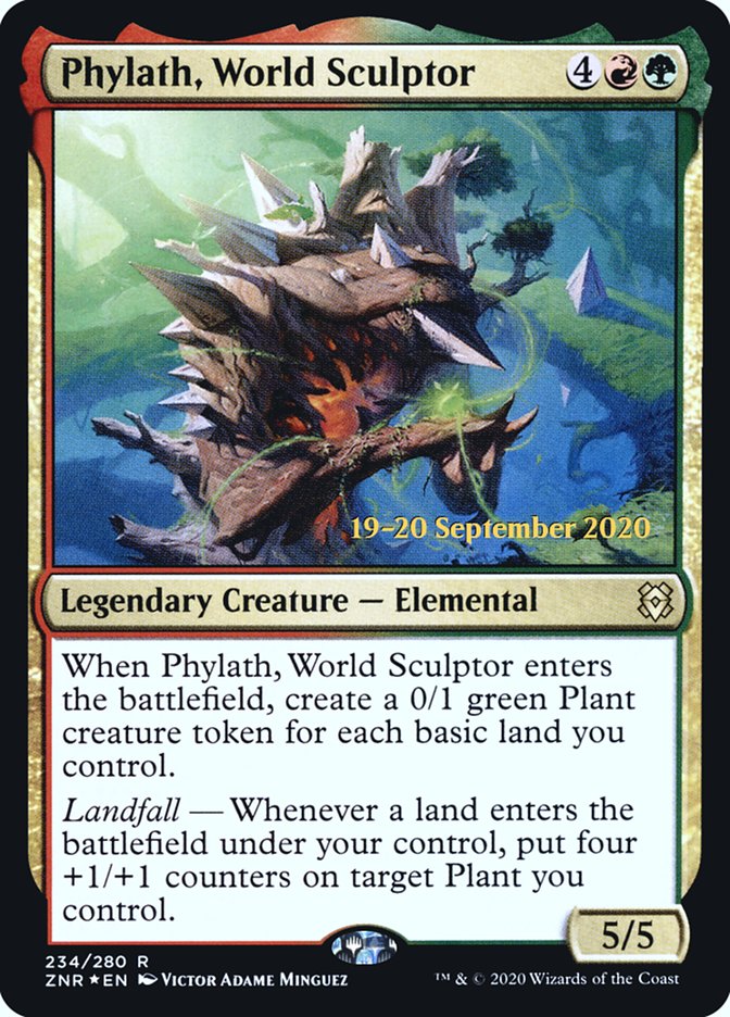 Phylath, World Sculptor [Zendikar Rising Prerelease Promos] | Pegasus Games WI