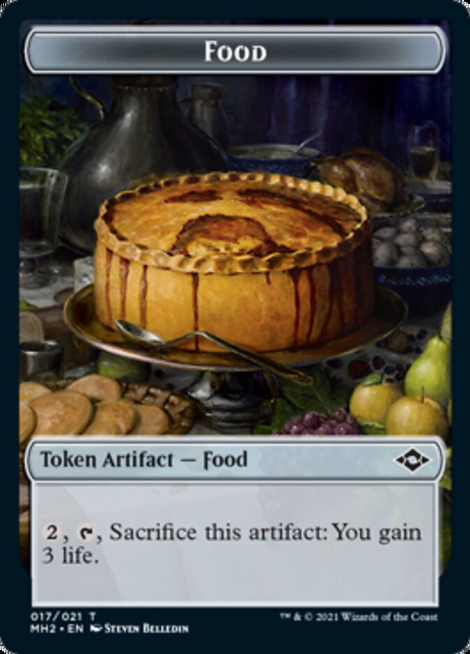 Beast // Food (17) Double-Sided Token [Modern Horizons 2 Tokens] | Pegasus Games WI