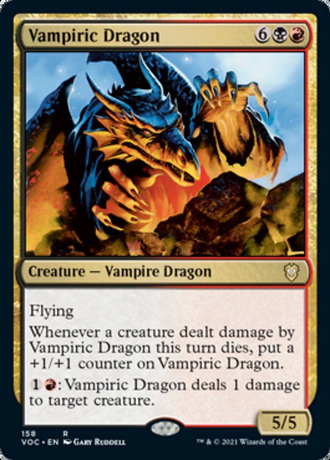 Vampiric Dragon [Innistrad: Crimson Vow Commander] | Pegasus Games WI