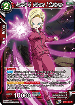 Android 18, Universe 7 Challenger (BT14-013) [Cross Spirits] | Pegasus Games WI