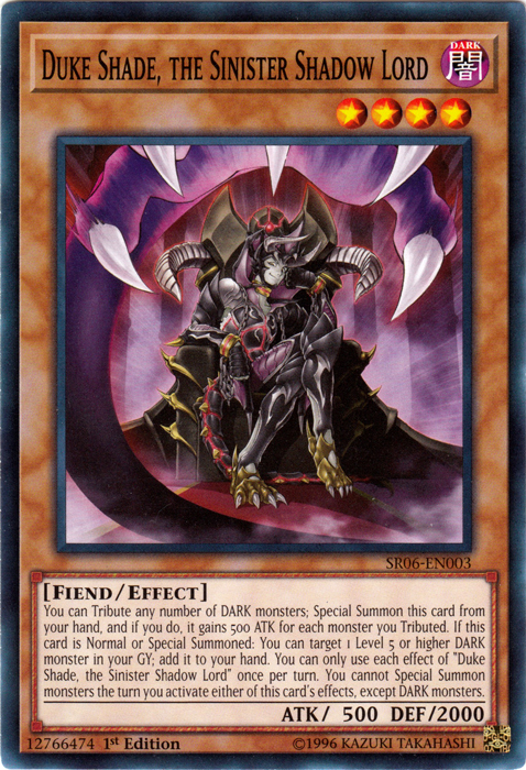 Duke Shade, the Sinister Shadow Lord [SR06-EN003] Common | Pegasus Games WI