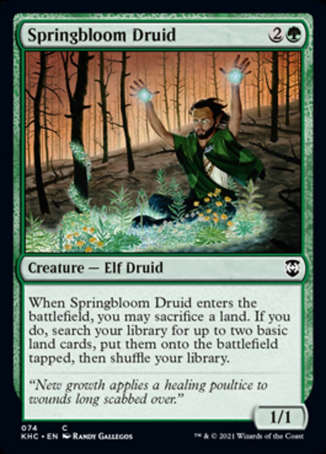 Springbloom Druid [Kaldheim Commander] | Pegasus Games WI