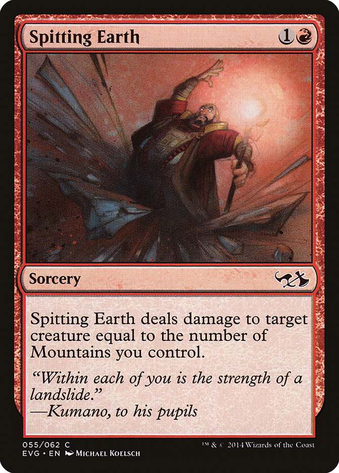 Spitting Earth (Elves vs. Goblins) [Duel Decks Anthology] | Pegasus Games WI
