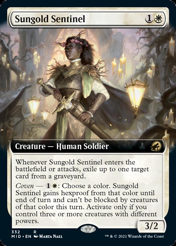 Sungold Sentinel (Extended Art) [Innistrad: Midnight Hunt] | Pegasus Games WI