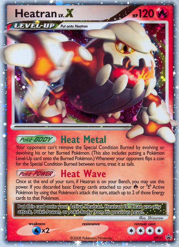 Heatran LV.X (DP31) [Diamond & Pearl: Black Star Promos] | Pegasus Games WI