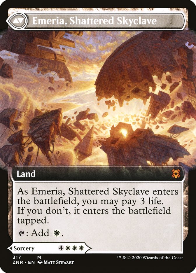 Emeria's Call // Emeria, Shattered Skyclave (Extended Art) [Zendikar Rising] | Pegasus Games WI