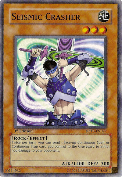 Seismic Crasher [FOTB-EN027] Common | Pegasus Games WI
