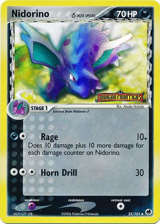 Nidorino (35/101) (Delta Species) (Stamped) [EX: Dragon Frontiers] | Pegasus Games WI