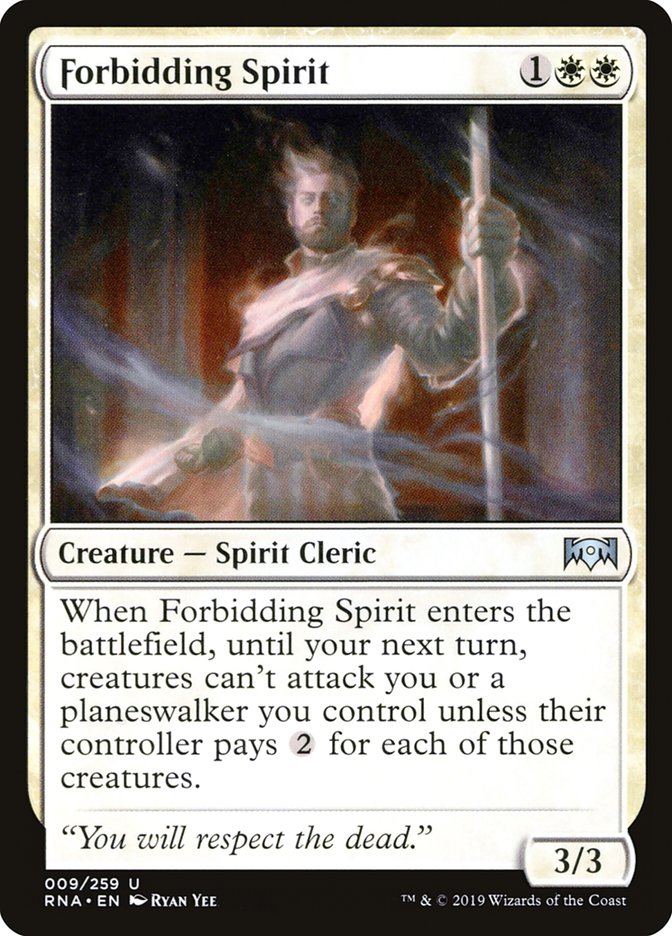 Forbidding Spirit [Ravnica Allegiance] | Pegasus Games WI