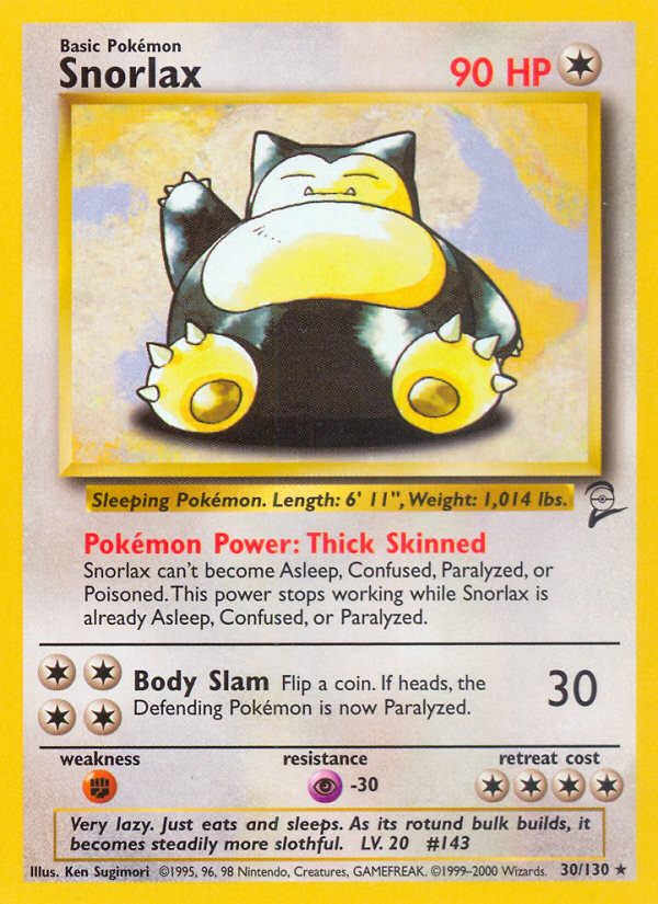 Snorlax (30/130) [Base Set 2] | Pegasus Games WI