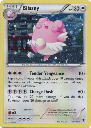 Blissey (81/119) (Cosmos Holo) [XY: Phantom Forces] | Pegasus Games WI