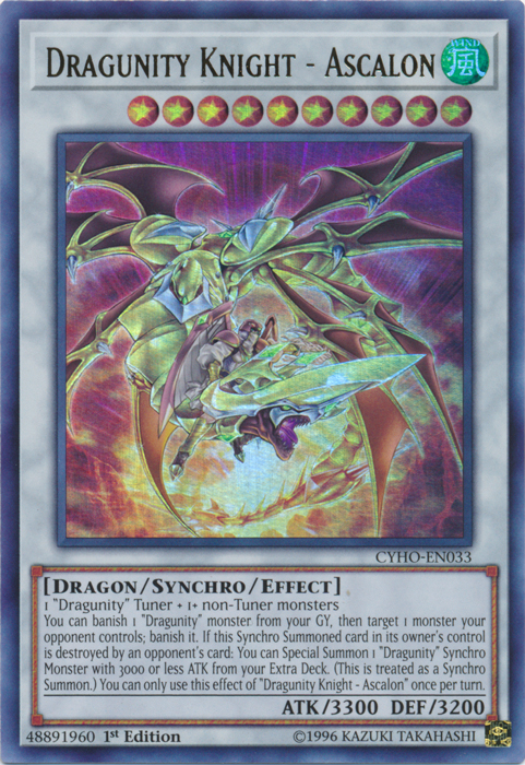 Dragunity Knight - Ascalon [CYHO-EN033] Ultra Rare | Pegasus Games WI