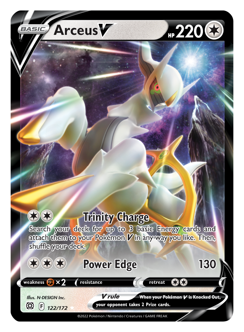 Arceus V (122/172) [Sword & Shield: Brilliant Stars] | Pegasus Games WI