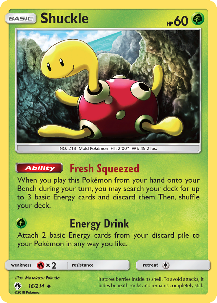 Shuckle (16/214) [Sun & Moon: Lost Thunder] | Pegasus Games WI