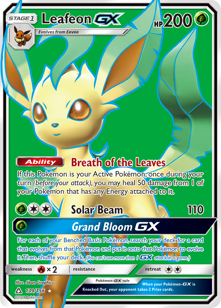 Leafeon GX (139/156) [Sun & Moon: Ultra Prism] | Pegasus Games WI