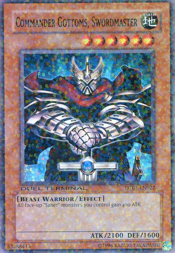 Commander Gottoms, Swordmaster [DT01-EN022] Super Rare | Pegasus Games WI