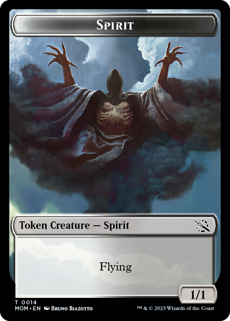 Elemental (9) // Spirit (14) Double-Sided Token [March of the Machine Tokens] | Pegasus Games WI