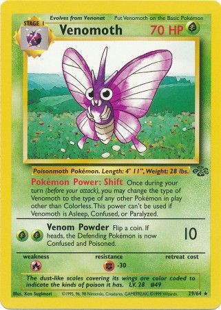 Venomoth (29/64) [Jungle Unlimited] | Pegasus Games WI