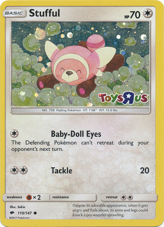 Stufful (110/147) (Toys R Us Promo) [Sun & Moon: Burning Shadows] | Pegasus Games WI