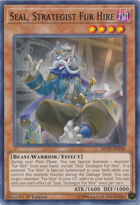 Seal, Strategist Fur Hire [MP19-EN248] Common | Pegasus Games WI