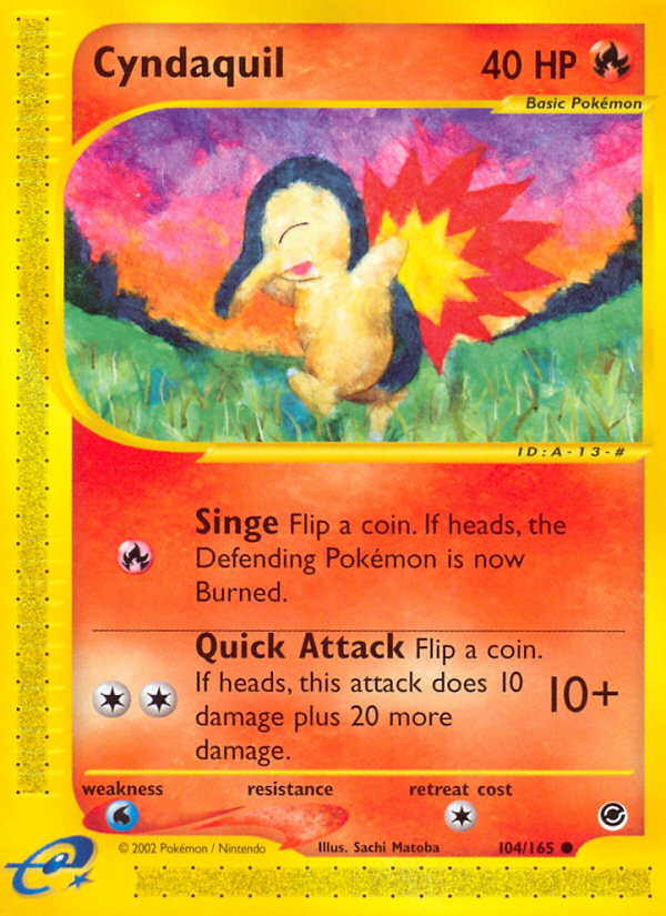 Cyndaquil (104/165) [Expedition: Base Set] | Pegasus Games WI