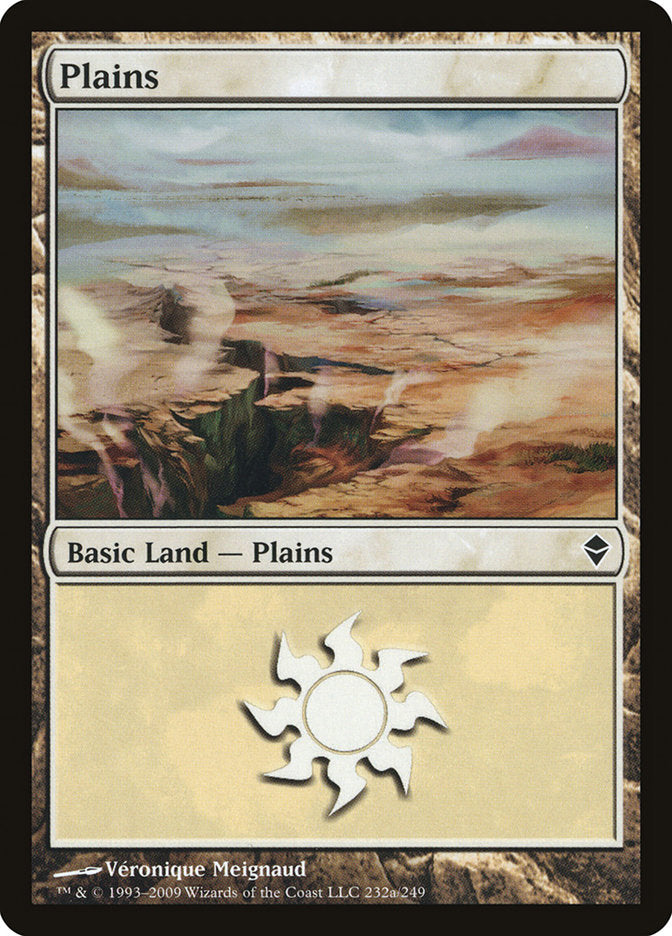 Plains (232a) [Zendikar] | Pegasus Games WI