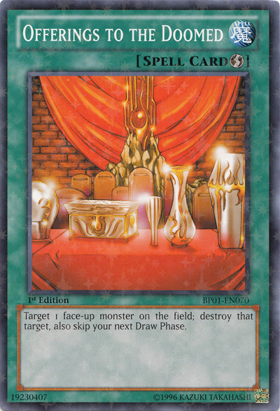 Offerings to the Doomed [BP01-EN070] Starfoil Rare | Pegasus Games WI