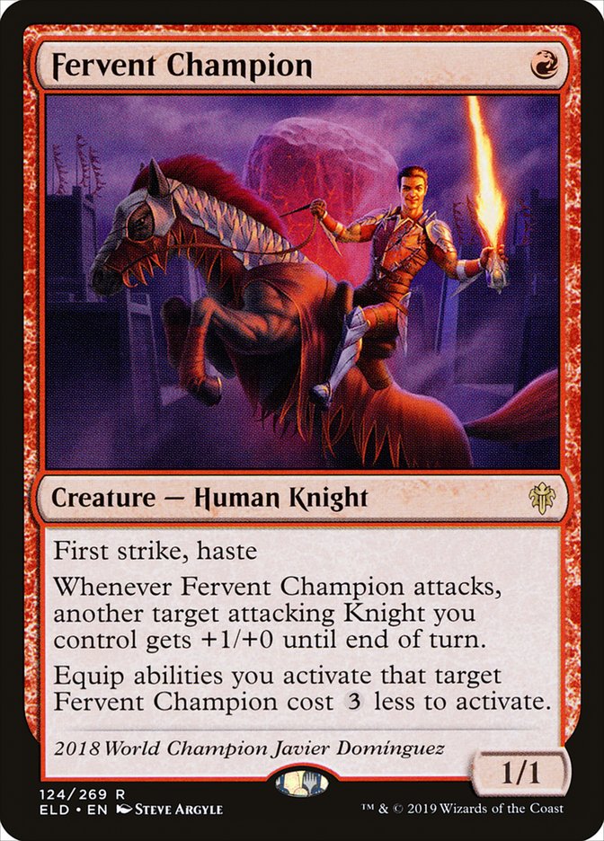 Fervent Champion [Throne of Eldraine] | Pegasus Games WI