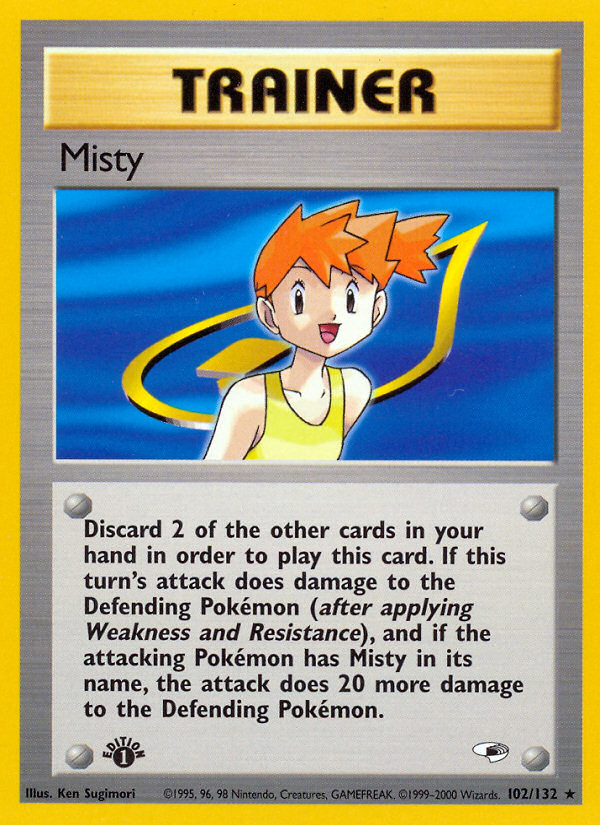 Misty (102/132) [Gym Heroes 1st Edition] | Pegasus Games WI