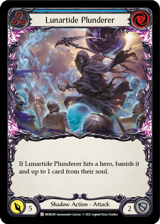 Lunartide Plunderer (Blue) (Rainbow Foil) [MON208-RF] 1st Edition Rainbow Foil | Pegasus Games WI