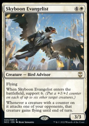 Skyboon Evangelist (Promo Pack) [Streets of New Capenna Commander Promos] | Pegasus Games WI