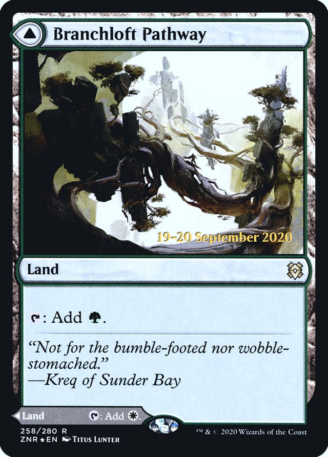 Branchloft Pathway // Boulderloft Pathway [Zendikar Rising Prerelease Promos] | Pegasus Games WI