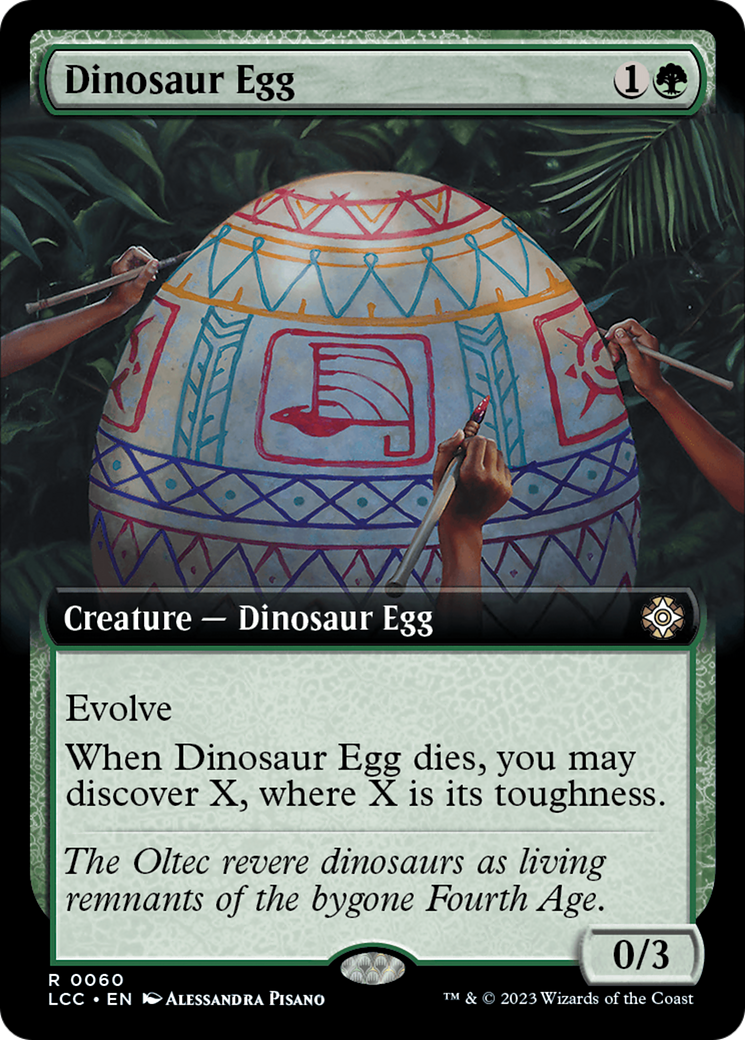 Dinosaur Egg (Extended Art) [The Lost Caverns of Ixalan Commander] | Pegasus Games WI