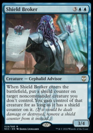 Shield Broker (Promo Pack) [Streets of New Capenna Commander Promos] | Pegasus Games WI