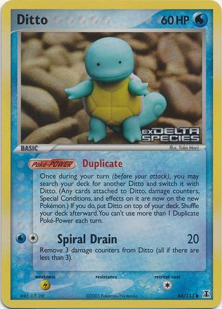 Ditto (64/113) (Stamped) [EX: Delta Species] | Pegasus Games WI