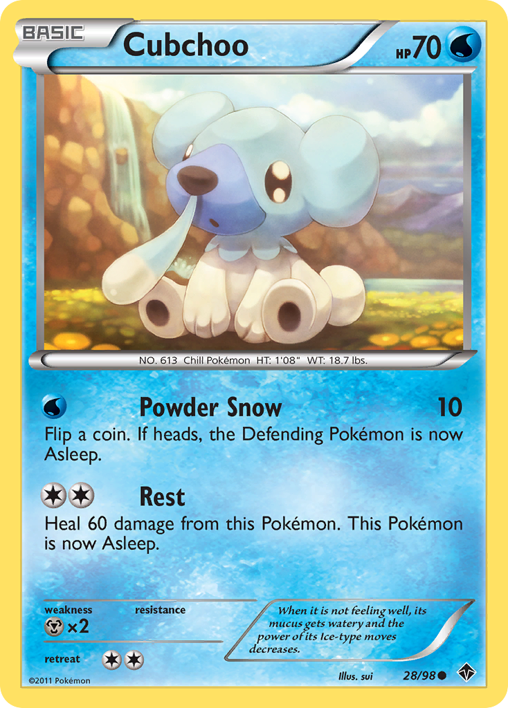 Cubchoo (28/98) [Black & White: Emerging Powers] | Pegasus Games WI